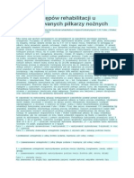 Ocena Postępów Rehabilitacji U Kontuzjowanych Piłkarzy Nożnych