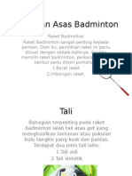 Peralatan Asas Badminton