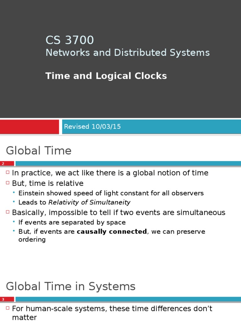 Networks and Distributed Systems Time and Logical Clocks PDF Greenwich Mean Time