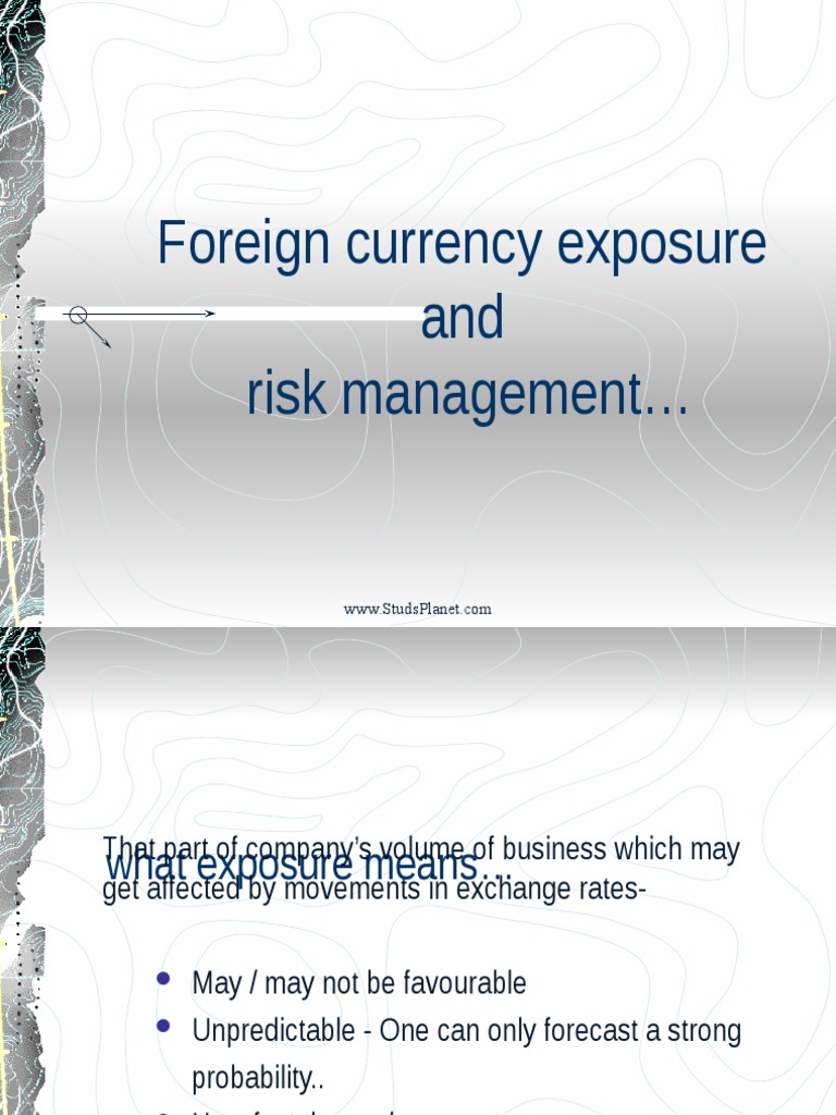 Foreign Currency Exposure & Risk Management | PDF | Option (Finance ...
