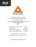 Atps de Serviço Social Ao Contexto Urbano e Rural