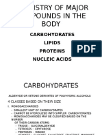 Chemistry of Major Compounds in The Body