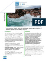 Assessment of climate variability and change impacts and evaluation of response options - Croatia 