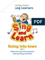 Sing and Learn Into Town Part One Learnning Activities PDF