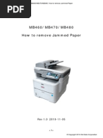 OKI MB460-MB470-MB480 Jammed Paper