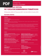 cartaz 4 ciclo de seminariostematicos pedagogia social