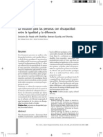LaInclusión Personas Con Discapacidad Entre La Igualdad y La Diferencia PDF