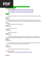 Download W E Deming commented You dont have to make these changes survival is not mandatory  His message is Answer Question 2  Lean manufacturing Six Sigma Total Quality Management are some of the new systems for managing and improving an organization What is a common theme running through these approaches  Question 3  Problem solving activities typically include Question 4 4 out of 4 points   Process average or mean Question 5 4 out of 4 points   The standard deviation isMAT510 Midterm Questions by ayamgemuk SN288755373 doc pdf