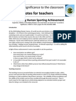 Notes For Teachers: Bringing Significance To The Classroom