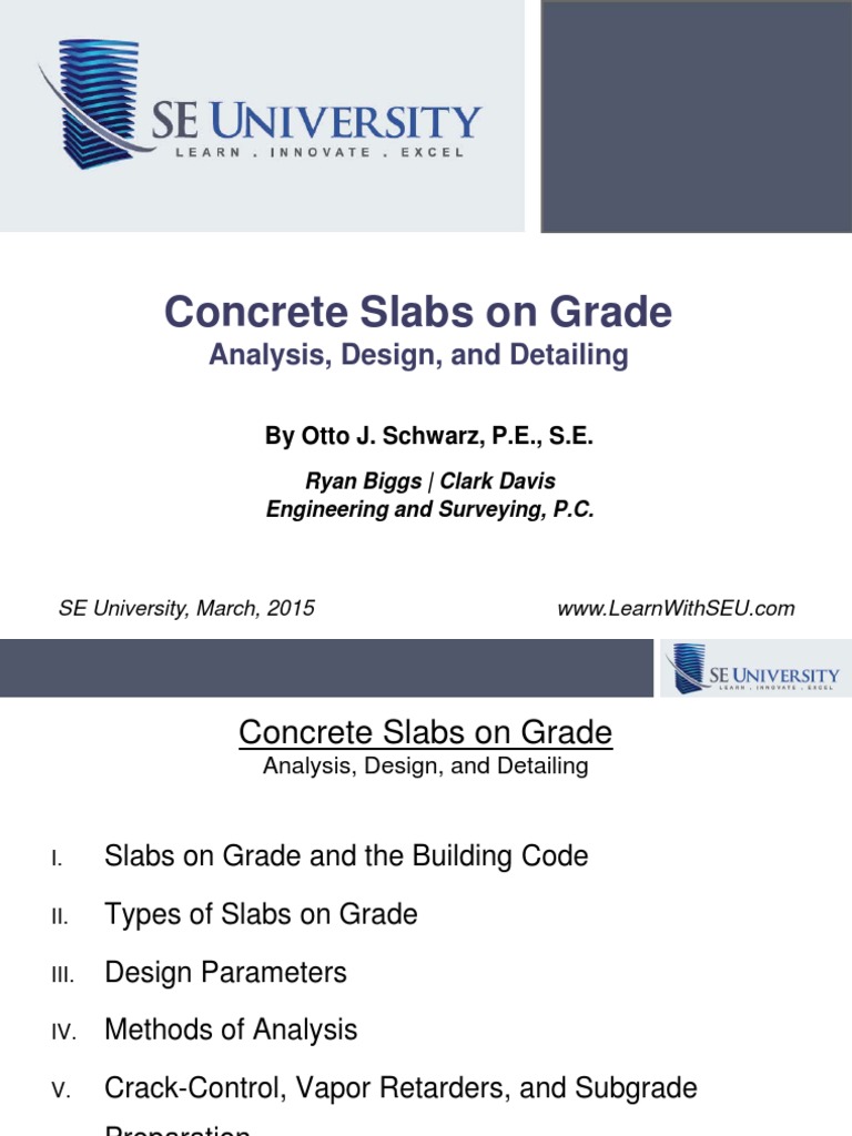 Concrete Slabs on Grade: Design Guide | PDF | Geotechnical Engineering ...