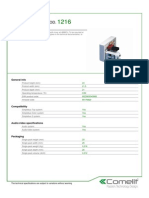 Comelit 1216 Data Sheet