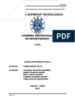 Monografia de Expresion Oral Ii