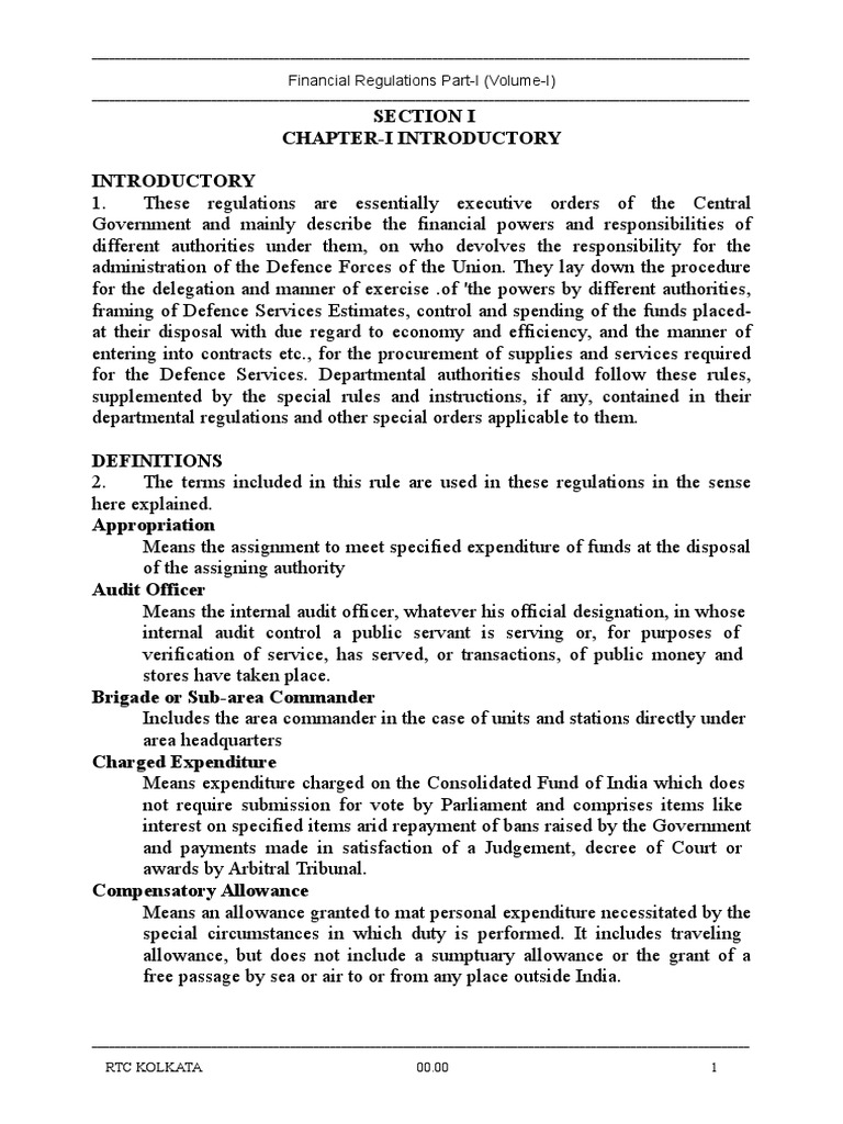 Financial Regulations Part-I Overview | PDF | Cheque | Banks