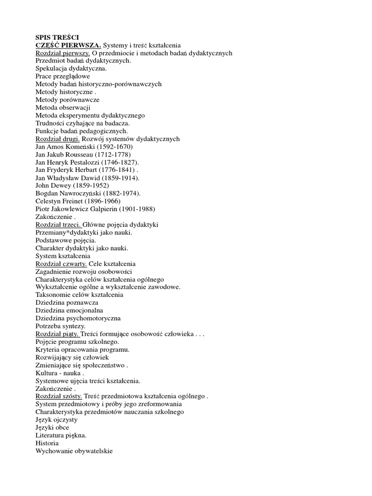 Wprowadzenie Do Dydaktyki Ogólnej Okoń Pdf