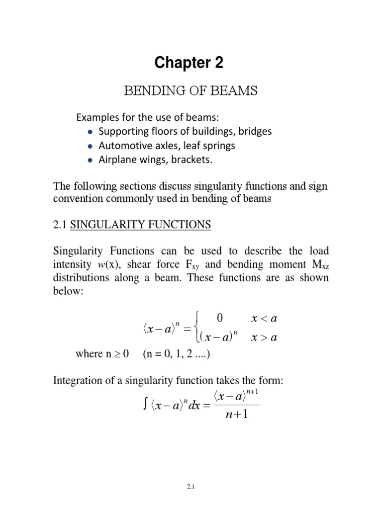 Bending of Beam | PDF
