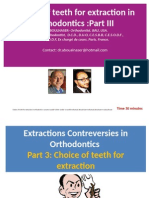 Choice of Teeth for Extraction in Orthodontics -OUUSSAMA SANDID -MOHAMAD ABOUALNASER
