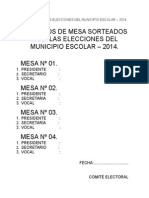 Modelo para Las Elecciones Del Municipio Escolar