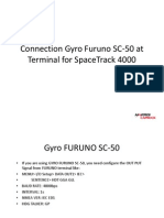 Connection Gyro FURUNO SC-50 at Terminal for SpaceTrack 4000