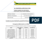 Manual de Matriculacion SICAU UTEQ 2015-2016 PPA