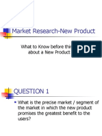 Market Research-New Product