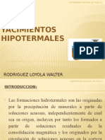 Yacimientos Hipotermales