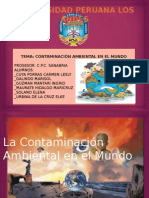 La Contaminación Ambiental en el Mundo