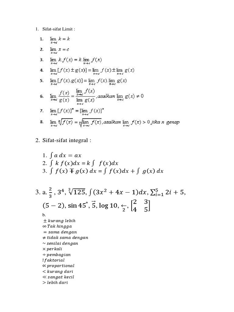 Limit and Integral Properties Explained | PDF | Teaching Methods ...