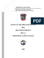 Manual de Organizacion Del Sector Publico de Panama 2009 Publ Junio 2010 Seg