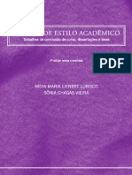 Manual de Estilo Academico - 2013 UNIVERSIDADE FEDERAL DA BAHIA