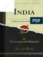 India As Known by The Ancient World