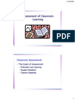 Assessment of Classroom Learning