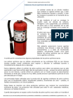 Extintores de Incendios de Polvo Químico Seco (PQS)