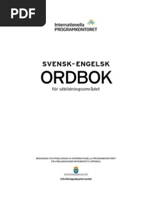 Svenska Engleska Ordbok  PDF