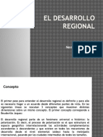 El Desarrollo Regional