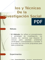 Metodos y Tecnoicas de La Investigacion Social
