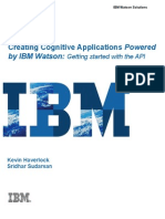 Creating Cognitive Apps Powered By IBMWatson-GettingStartedWithTheAPI