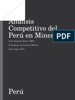 Análisis Competitivo Del Perú en Minería