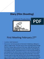 Diary (Film Shooting)