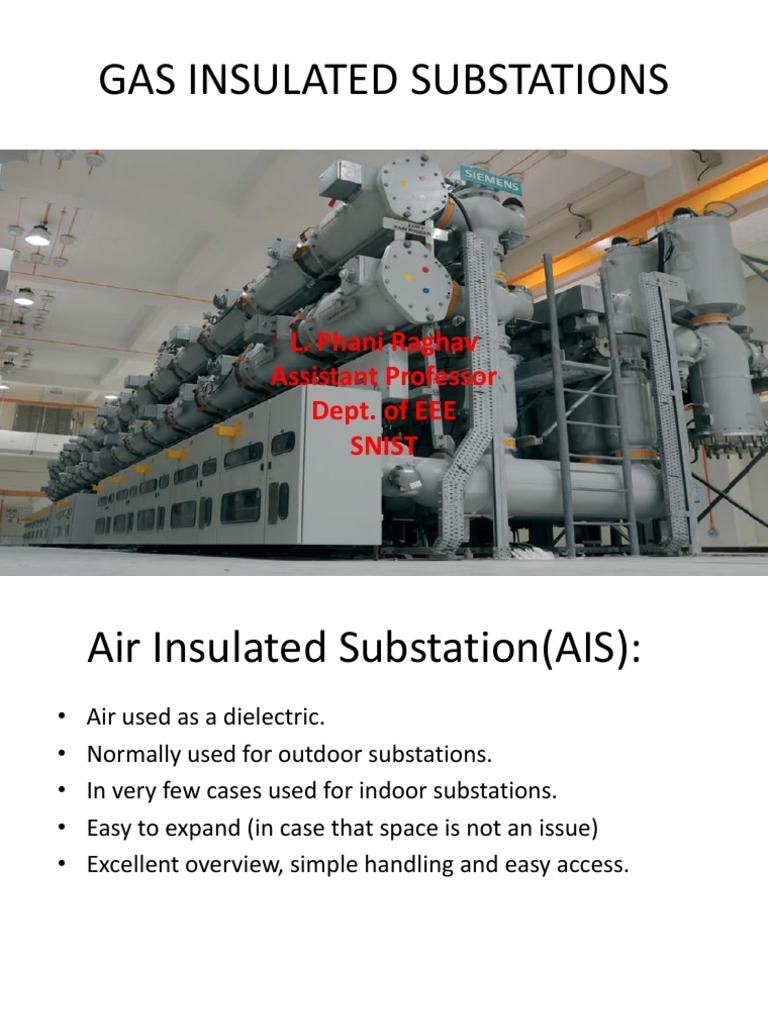 Overview of Gas Insulated Substations | PDF | Electrical Substation ...
