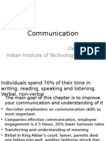 Communication: Damodar Suar Indian Institute of Technology Kharagpur