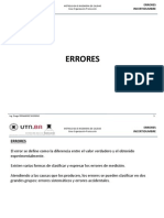 Presentación UTN Metrologia Errores e Incertidumbre 2014