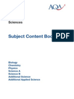Aqa Gcse Science Content Book