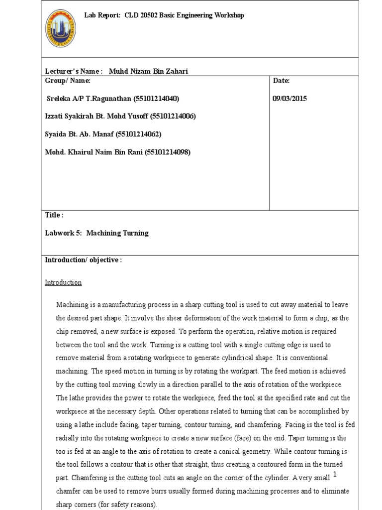 Turning and Grooving Operations Overview | PDF