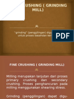 Materi III Fine Crushing ( Grinding Mill)