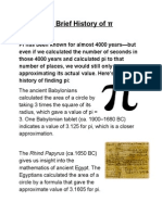 A Brief History of π