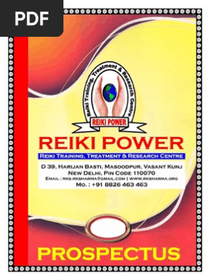 Prospectus of Reiki Powe