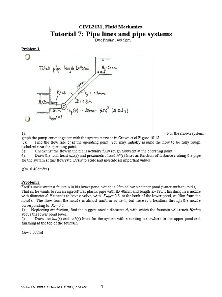 Tutorial 7 | PDF | Science & Mathematics | Technology & Engineering