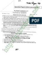 CBEE 2012 MSc| MVSc Biotechnology Question Paper pdf