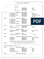 SGC Fuel Gas: MBP01EC001 Start Up Program: (Steps 1 8)