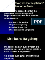 "A Behavioral Theory of Labor Negotiations" Walton and Mckersie